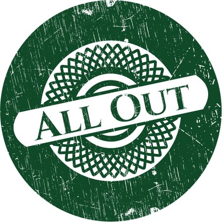 All Out rubber grunge texture stamp