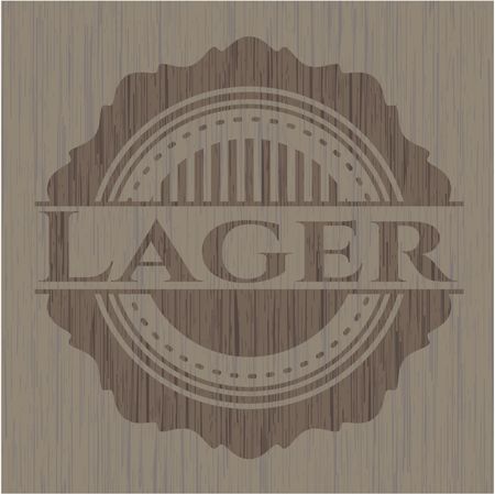 Lager realistic wood emblem