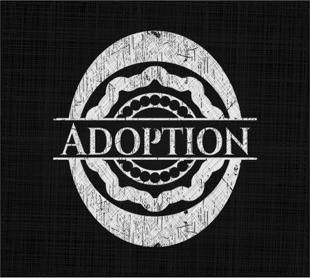 Adoption on chalkboard