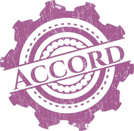 Accord grunge style stamp
