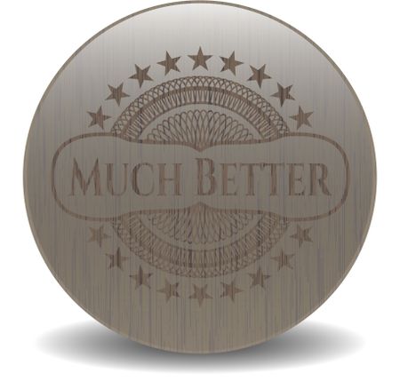 Much Better wood emblem. Retro