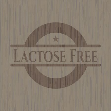 Lactose Free wood emblem