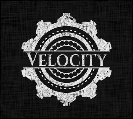 Velocity with chalkboard texture