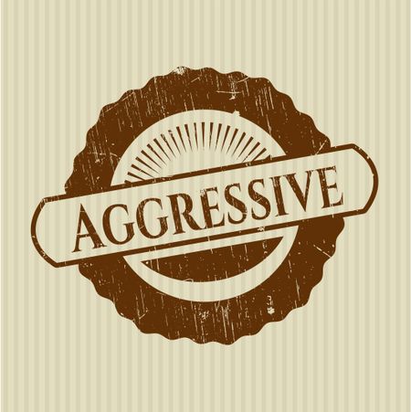 Aggressive rubber stamp