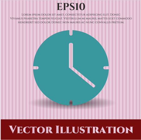 clock time icon vector symbol flat eps jpg app web