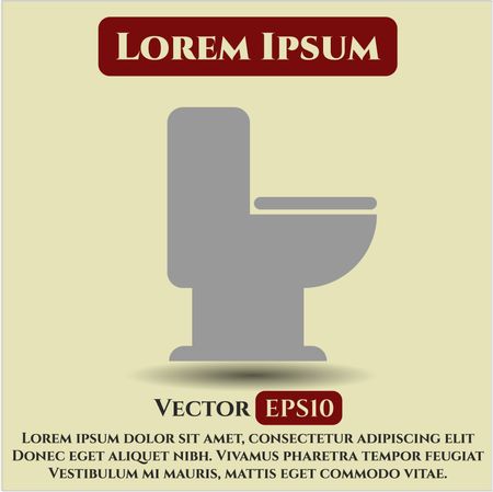 wc toilet icon vector symbol flat eps jpg app web concept