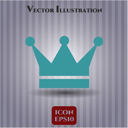 crown icon vector symbol flat eps jpg app web concept website