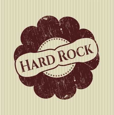 Hard Rock rubber grunge texture seal