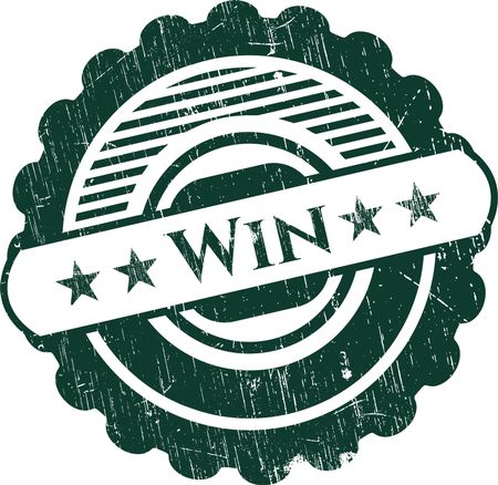 Win rubber grunge texture stamp