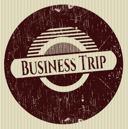 Business Trip grunge stamp