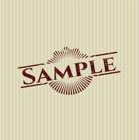 Sample grunge stamp