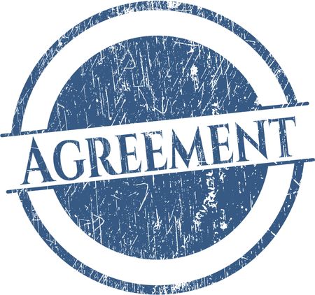 Agreement grunge style stamp