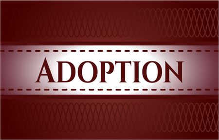 Adoption poster or card