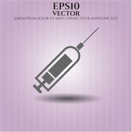 syringe icon vector symbol flat eps jpg app web concept website