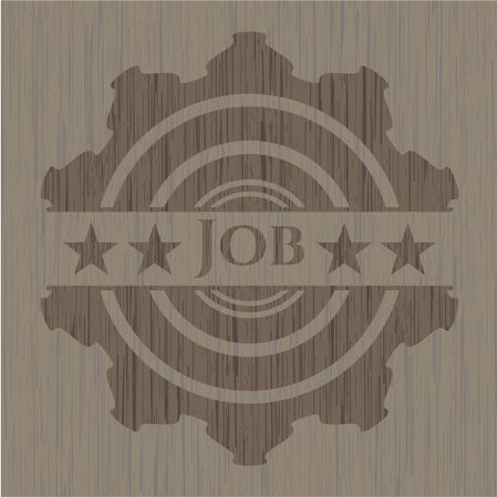Job retro style wood emblem