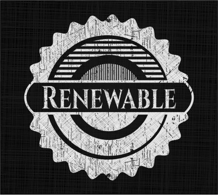 Renewable chalk emblem