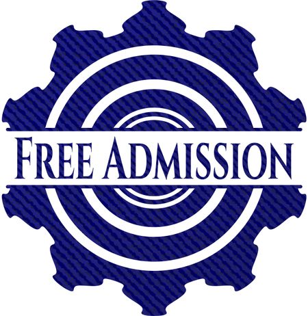Free Admission with jean texture
