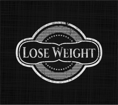 Lose Weight written with chalkboard texture