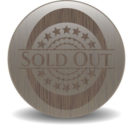 Sold Out realistic wooden emblem
