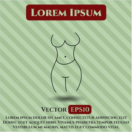 female silhouette icon vector symbol flat eps jpg app