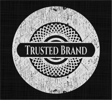 Trusted Brand with chalkboard texture