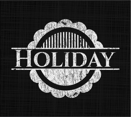 Holiday with chalkboard texture