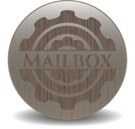 Mailbox realistic wood emblem