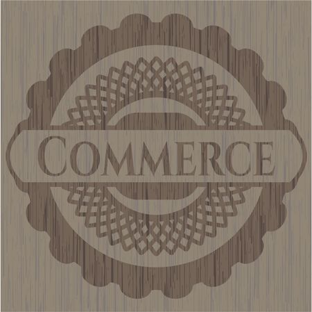 Commerce wooden emblem
