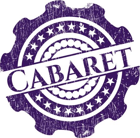 Cabaret rubber grunge stamp