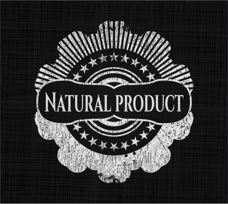 Natural Product on chalkboard