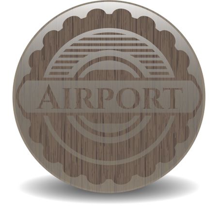 Airport wooden signboards