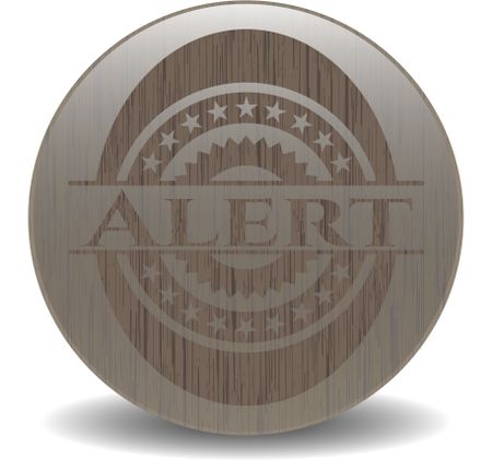 Alert wood emblem