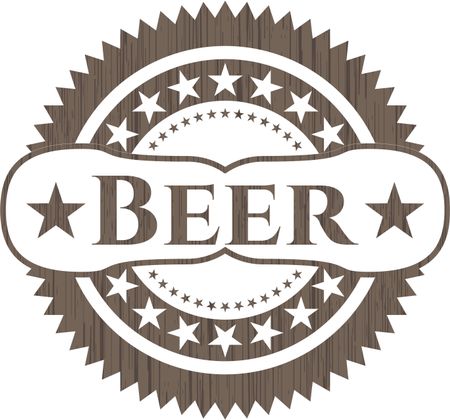 Beer wooden emblem