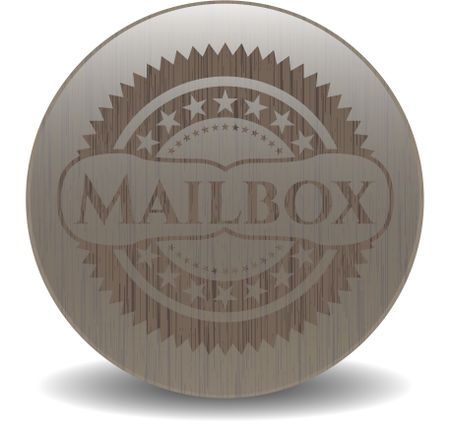 Mailbox wooden emblem