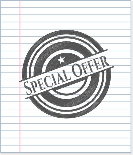 Special Offer draw (pencil strokes)