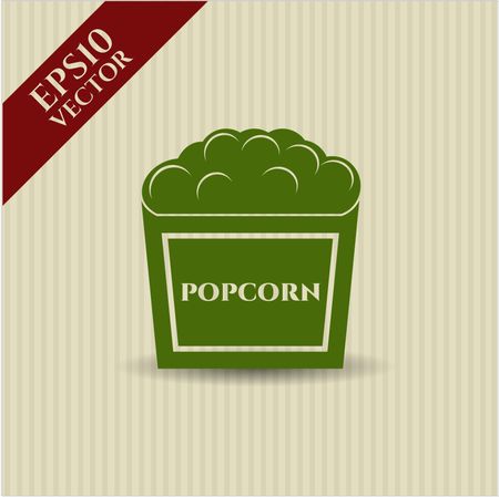 popcorn icon vector symbol flat eps jpg app web concept website