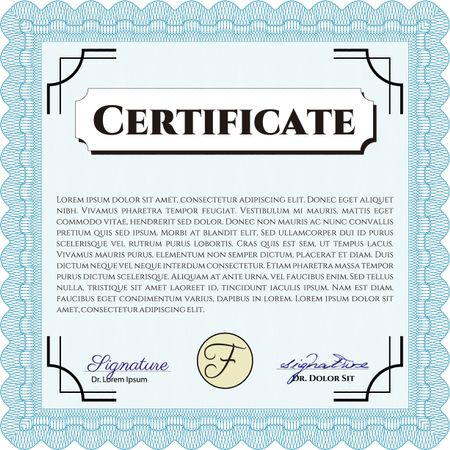 certificate template eps10 jpg of achievement diploma vector illustration design completion