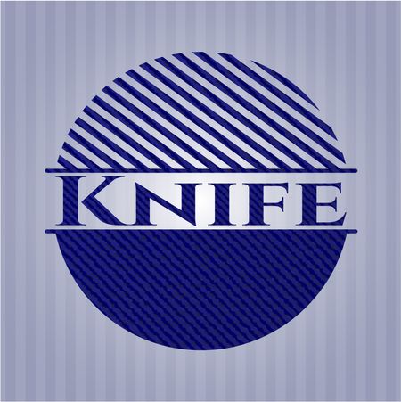 Knife denim background