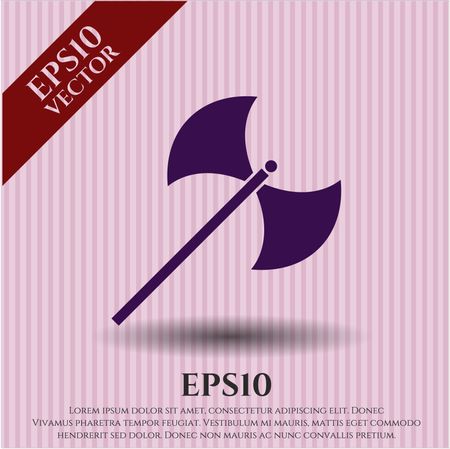 medieval axe icon vector symbol flat eps jpg app web