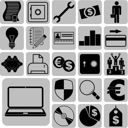 22 businessicon set. Quality Icons.