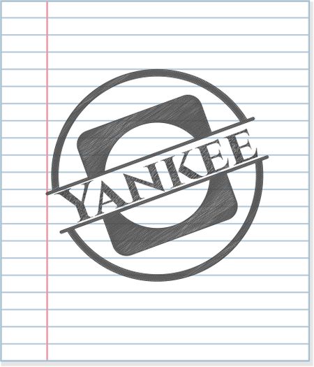 Yankee draw with pencil effect