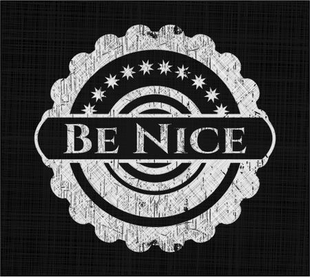 Be Nice chalk emblem