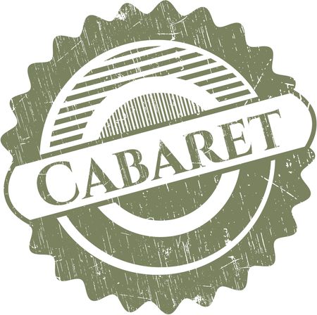 Cabaret rubber seal with grunge texture