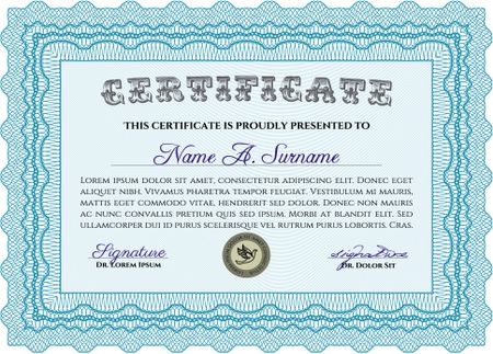 certificate template eps10 jpg of achievement diploma vector illustration design completion