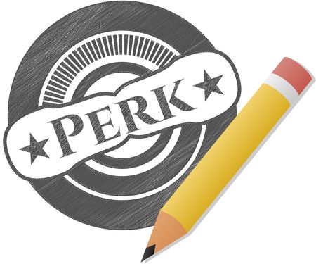 Perk drawn in pencil