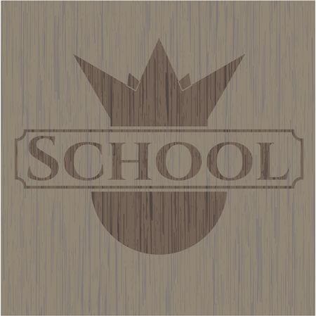 School wood signboards