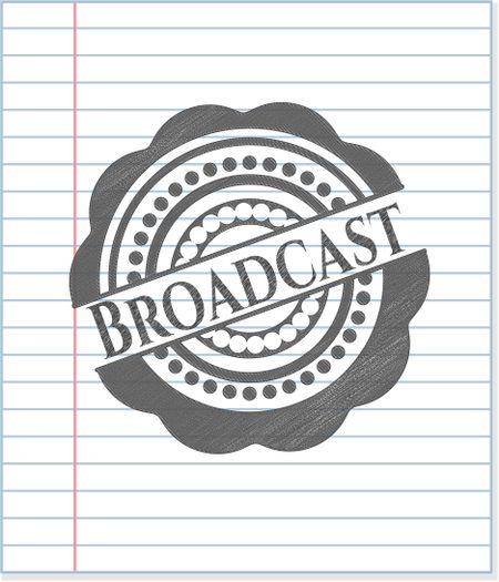 Broadcast draw with pencil effect
