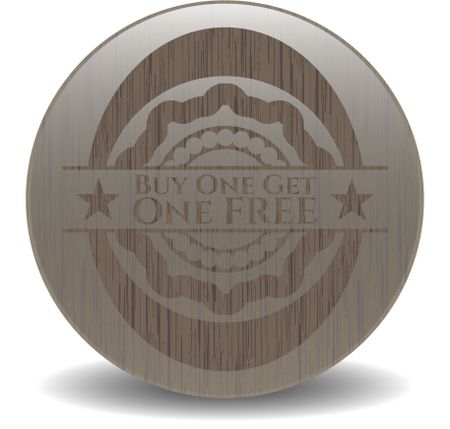 Buy one get One Free wood emblem. Vintage.
