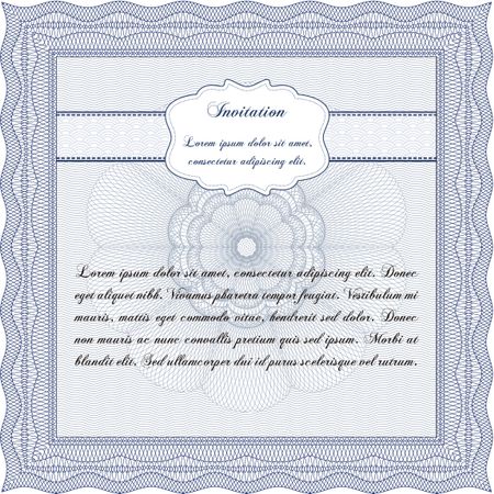 Retro invitation. Border, frame. With quality background. Superior design. 