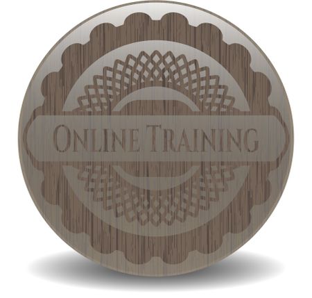 Online Training realistic wooden emblem